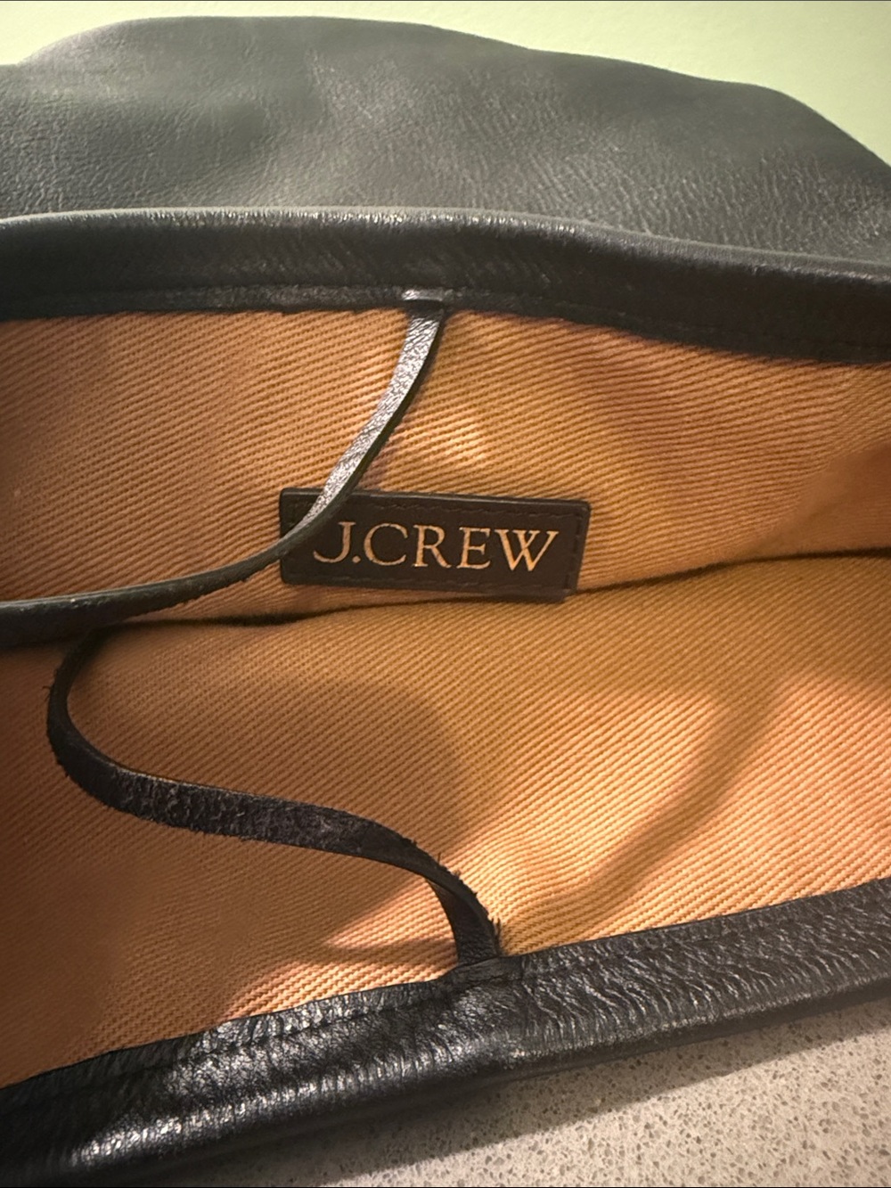 J. Crew Pebbled Leather Bucket Bag in black - Picture 2 of 3